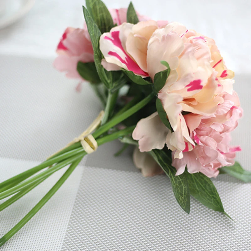 Искусственный цветок Гортензия 5 голов пион Свадебный букет Шелковый цветок для свадьбы День Святого Валентина вечерние украшения для дома
