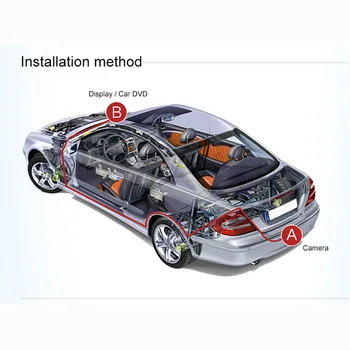 

CCD Car DC 12V Rear View Camera 720P Black With 8 LED Light Waterproof HD 170 Degree Parking Cam New