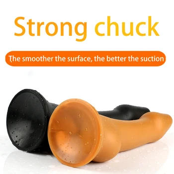 Soft Long Anal Plug Dildo Huge Butt Plug With Suction Cup Adult Erotic Sex Toys for Woman Men Prostate Massgae Big Anus Dilator 3