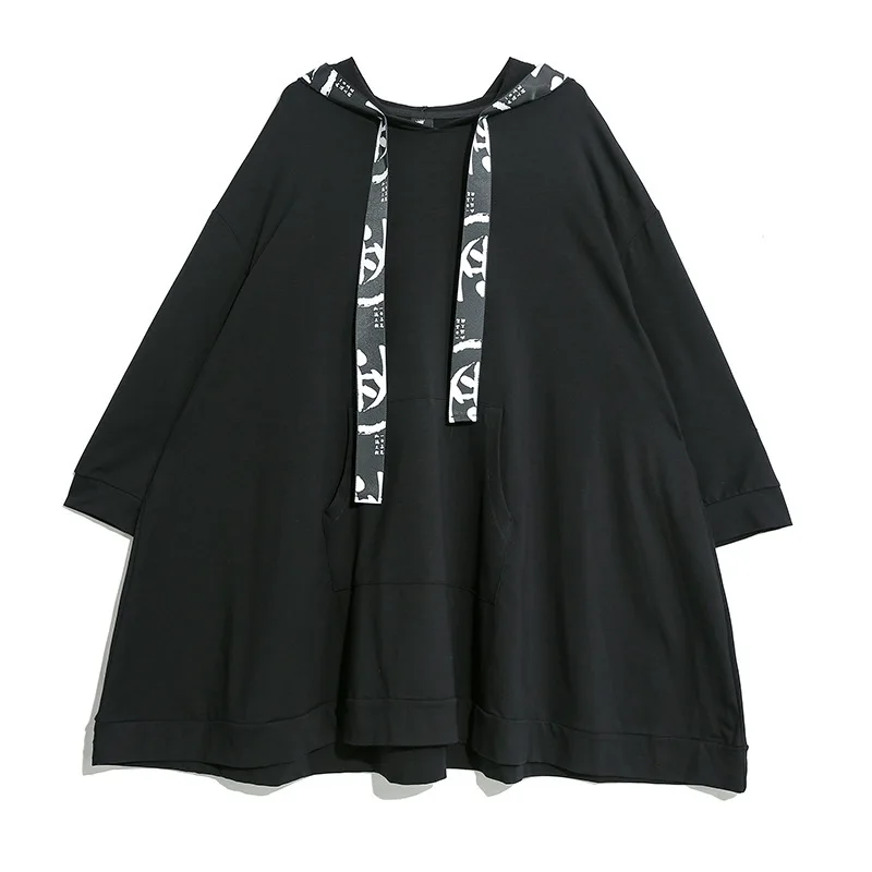 Max LuLu Fashion Korean Brand Ladies Designer Autumn Clothes Womens Hooded Hoodies Loose Casual Long Sweatshirts Plus Size