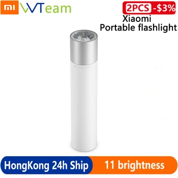

Original Xiaomi Portable Flashlight Adjustable Luminance Modes Rotatable Lamp Head USB Charging 3350mAh Outdoor For Smart home