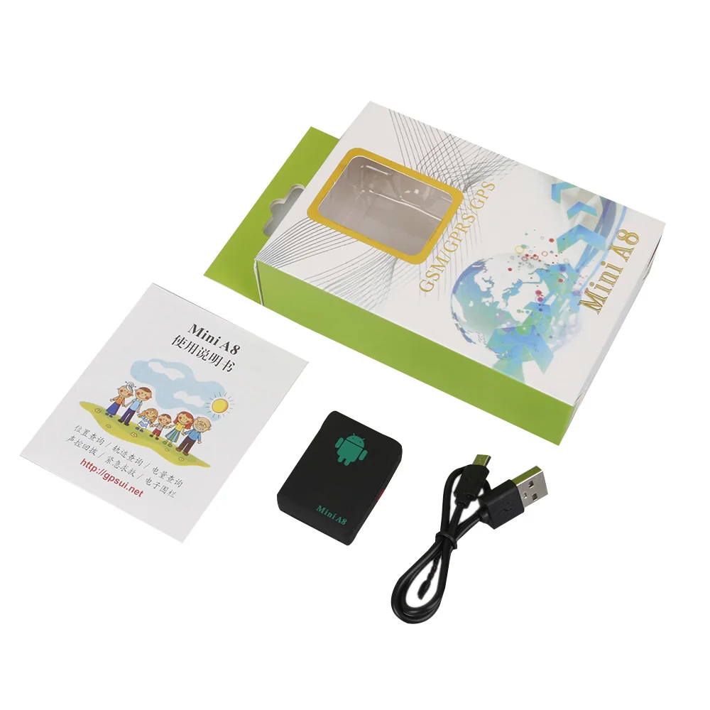 Мини GSM/GPRS A8 трекер для защиты автомобиля/SOS ключ/двойной микрофон/автоматически набрать обратно для автомобилей Дети старшего устройство для определения местоположения домашних животных Горячая