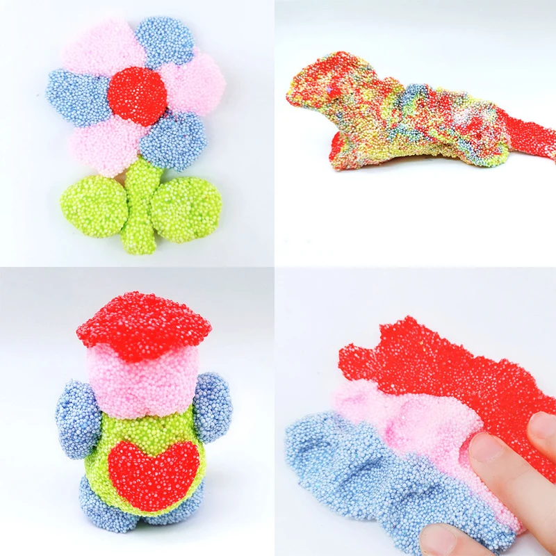DIY игрушка печенье фрукты животное пончик четыре цвета не смешанный снег рисовая