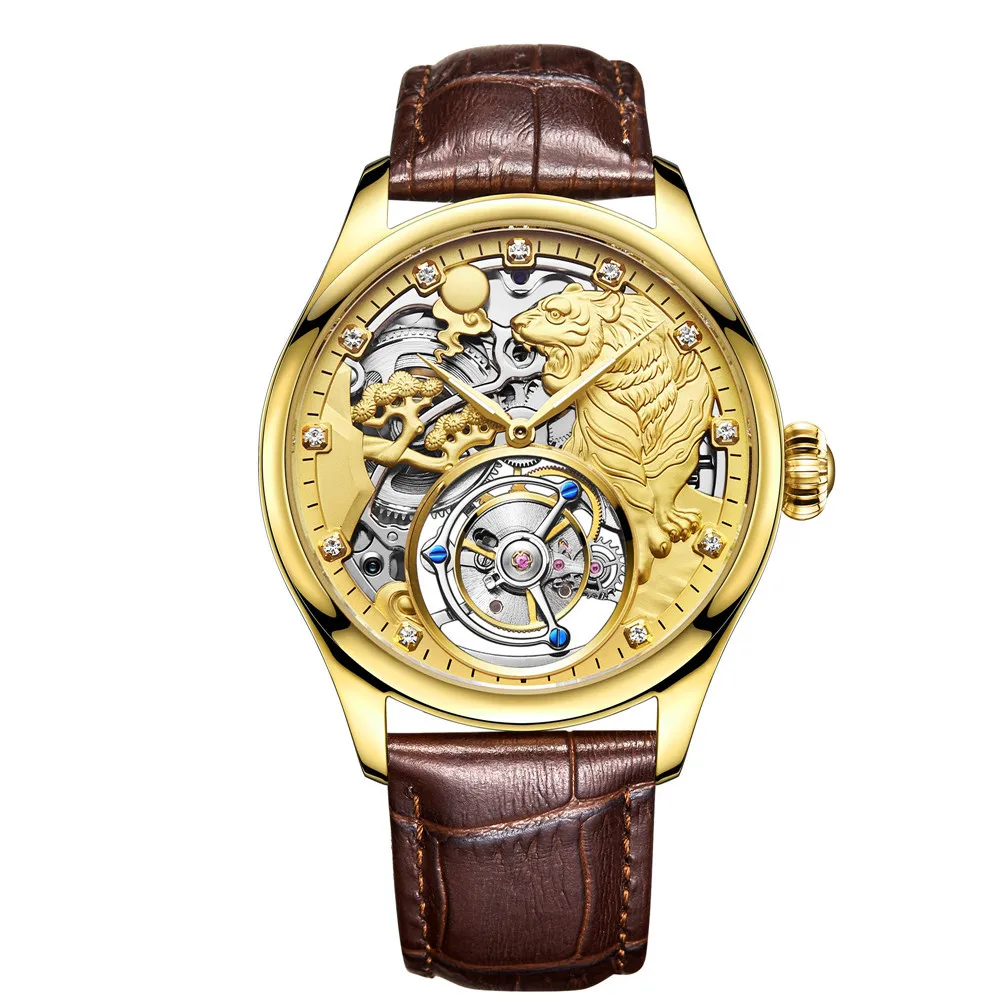 

Tourbillon Watch GUANQIN Original Watch Skeleton Mechanical Sapphire Mens Watches Top Brand Luxury Clock Men Relogio Masculino