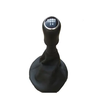 

5 Gear 6 Speed Car Styling Shift Gear Knobs Shifter Lever With Leather Boot for VW Transporter T5 T6 5 6 MKV MKVI 2003-2011