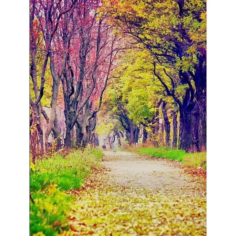 

Gatyztory Frame Diy Painting By Numbers Autumn Leaves Landscape Canvas Colouring Artwork Handpainted Wall Decor