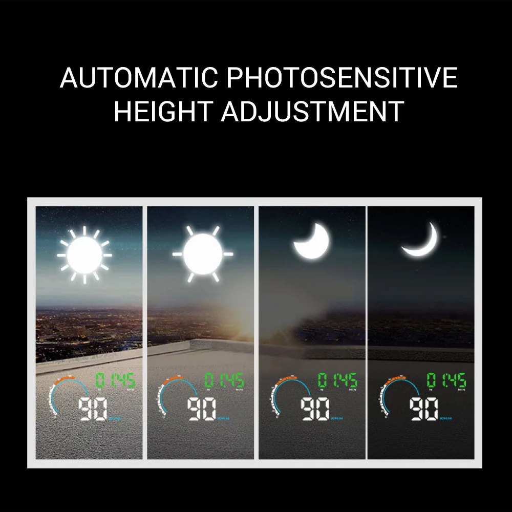 1000 Точек на дюйм светодиодный Q5 HUD 4,8 дюймов автомобилей HUD на лобовое стекло Дисплей OBD2 приборной панели проекционный Спидометр Скорость/вождении в состоянии усталости Предупреждение