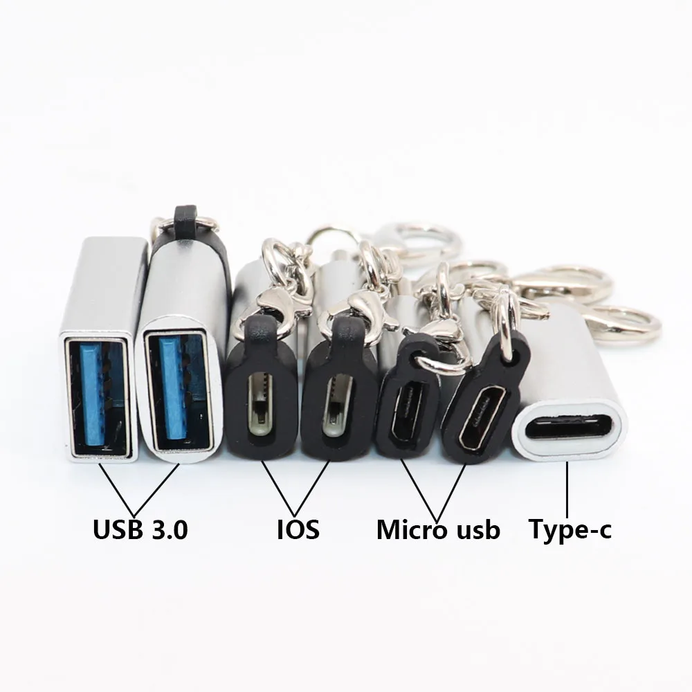 TingDong Дата-кабель для зарядки кабель конвертер адаптер type-C конвертер к micro usb 3,0/micro usb к 8pin адаптер