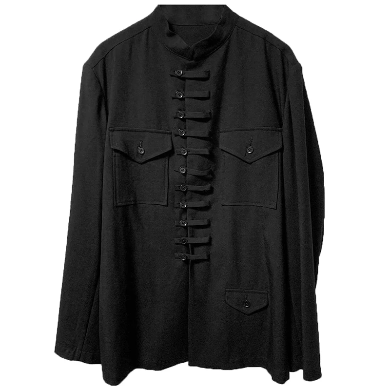 販促ブック Xs 6xl新紳士服のヘアスタイリストのファッションオリジナル多層ステッチ純粋な綿シャツプラスサイズのステージ衣装 通販サイト Manatec In