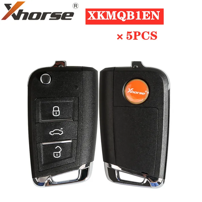 Дистанционный ключ XHORSE для VW 3 кнопки инструмента VVDI XKMQB1EN 5 шт.|k-line adapter| |