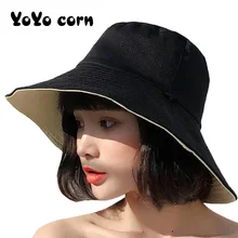 YOYOCORN Рыбацкая шляпа женская летняя Корейская версия Студенческая дорожная Солнцезащитная маленькая свежая Кепка для бассейна женская шляпа от солнца