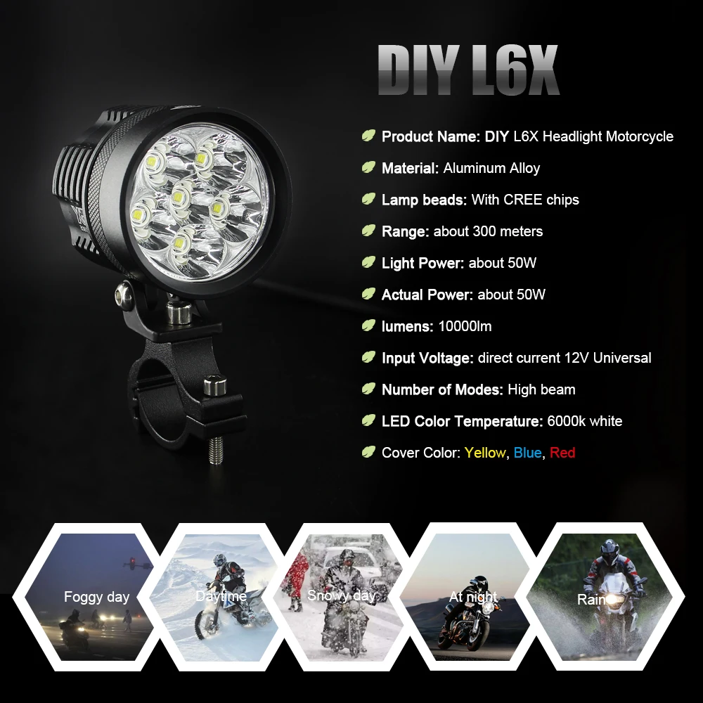 Светодиодные мотоциклетные фары сделай сам 2 шт./компл. набор стробоскопических