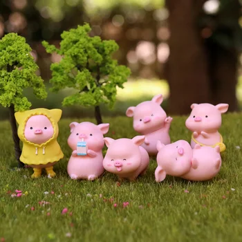 

Home Decoration Accessories Modern Living Room Pig Simulation Animal Figure Garden Deask Decoration Adornos Para Casa CC50XBJ
