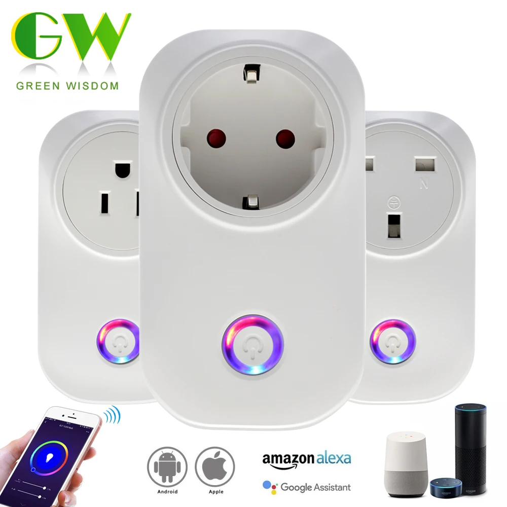 

Smart Plug Wifi Smart Socket EU US UK AU Plugs 220V Smart Life App Control Timing Switch Work with Amazon Alexa Google Assistant
