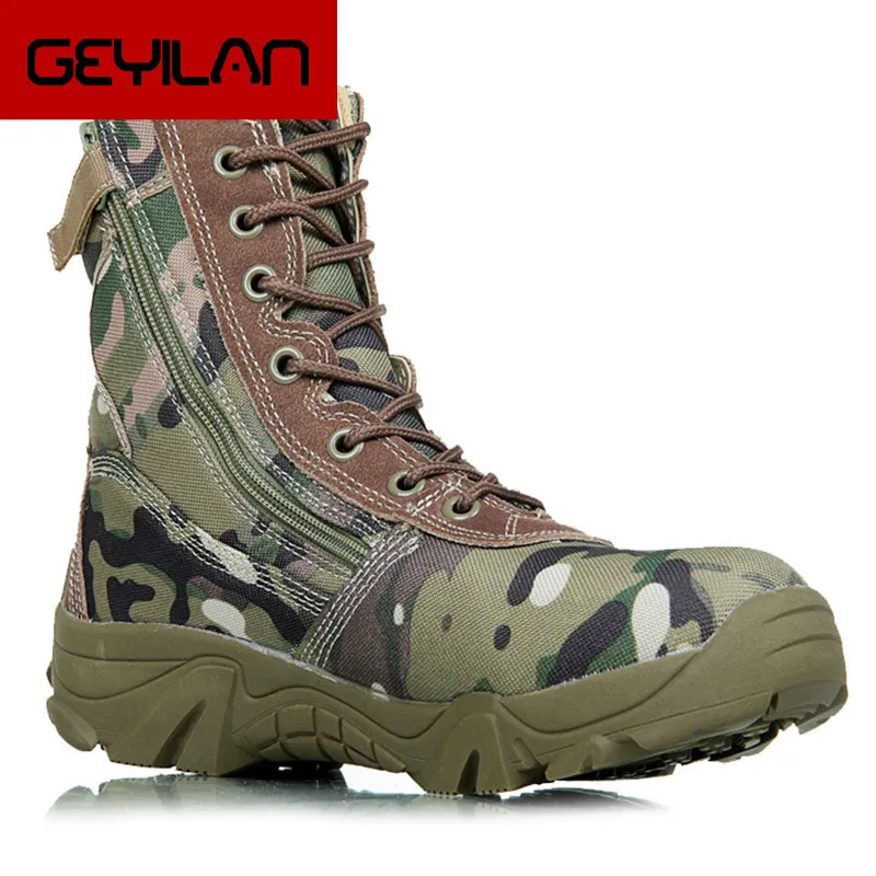 

new men military boots camouflage and black tactical combat boots asker bot men kamuflaj bot army shoes men climbing shoes 633