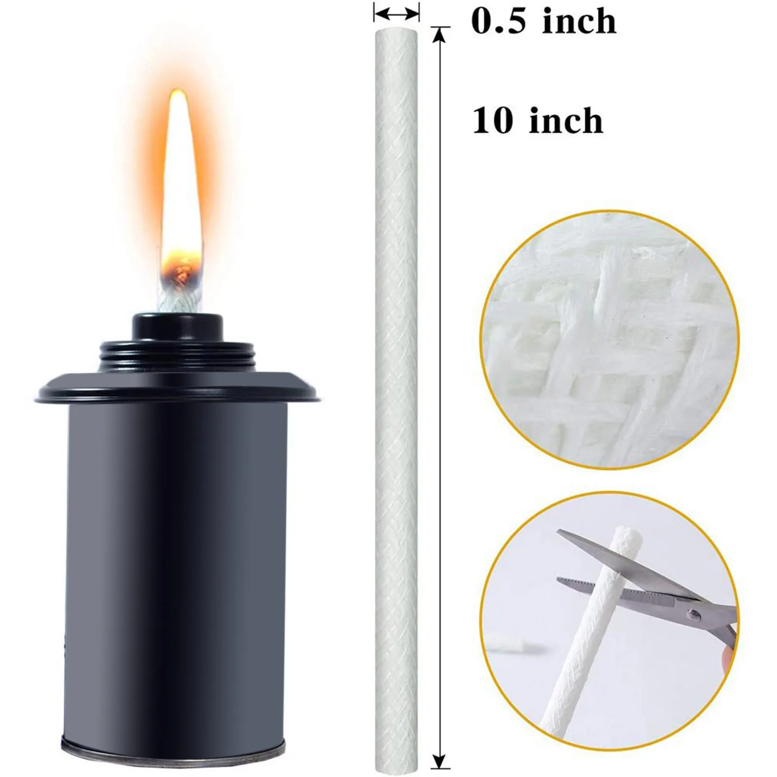 Round Floating Wicks Replacement Oil Bulb Holder Wire Candle