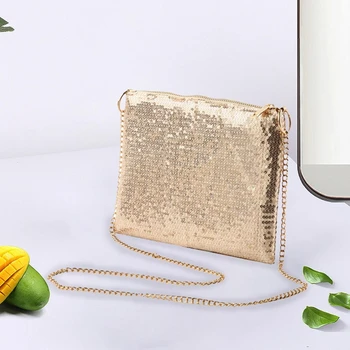 

Glitter Handbag Purse Shoulder Bag Sequin Evening Clutch Wedding Party 7XEC