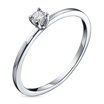 

A platinum ring with a diamond e0501kts10198390