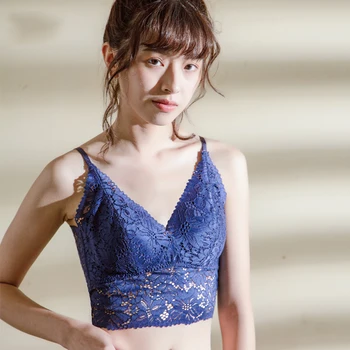 

Elovegirl Can Wear Bottom Integrated Lingerie Camisole, Sexy Lace Beauty Bra Without The Steel Ring Vest Style Underwear