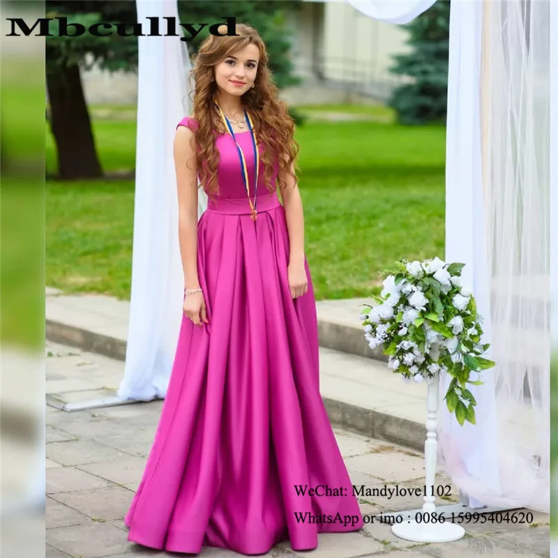 

Mbcullyd Elegant Satin Prom Dresses Long 2020 Sexy Backless Imported Party Dress Formal Plus Size robe de soiree Cheap Under 100