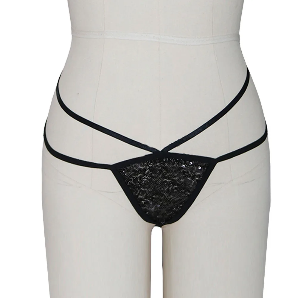 Underpant Sequins G-String Sexy T-back Lingerie  (6)