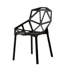Chaise en plastique Simple pour la maison, mobilier nordique, salle à manger, table de bureau, loisirs de plein air, réception, ordinateur CD