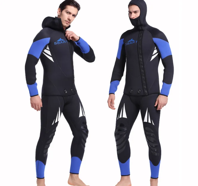 

KOMAY DHL free SHIPPING TO USA/EUROPE 5MM rubber diving long-sleeved one-piece two-piece swimsuit thickened jellyfish clothing