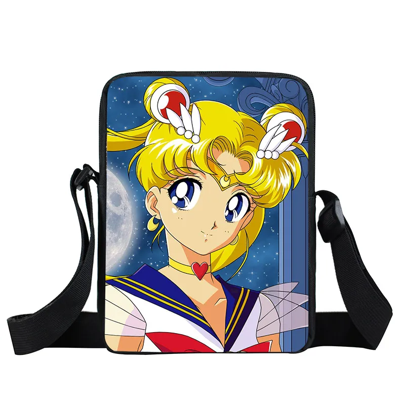 xkbmsn07 Аниме Сейлор Мун сумка-мессенджер SailorMoon Кристалл девушки мини-сумка на плечо женские сумки на каждый день Детские Школьные сумки Дети крест книжная сумка - Цвет: xkbmsn07