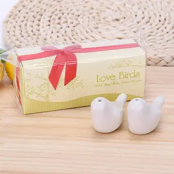 

10PCS Household Mini Bird Shape Design Sealed Barbecue Ceramic Seasoning Jar for Home Restaurant (5 Boxes)