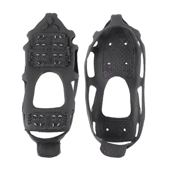 

24 Tooth Ice Gripper Spike for Shoes Outdoor Anti Slip Climbing Snow Spikes Crampons Cleats Chain Claws Grips Boots Cover