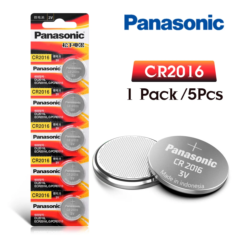 5 шт. оригинальная Совершенно новая батарея для PANASONIC cr2016 3 в Кнопочная батарейка