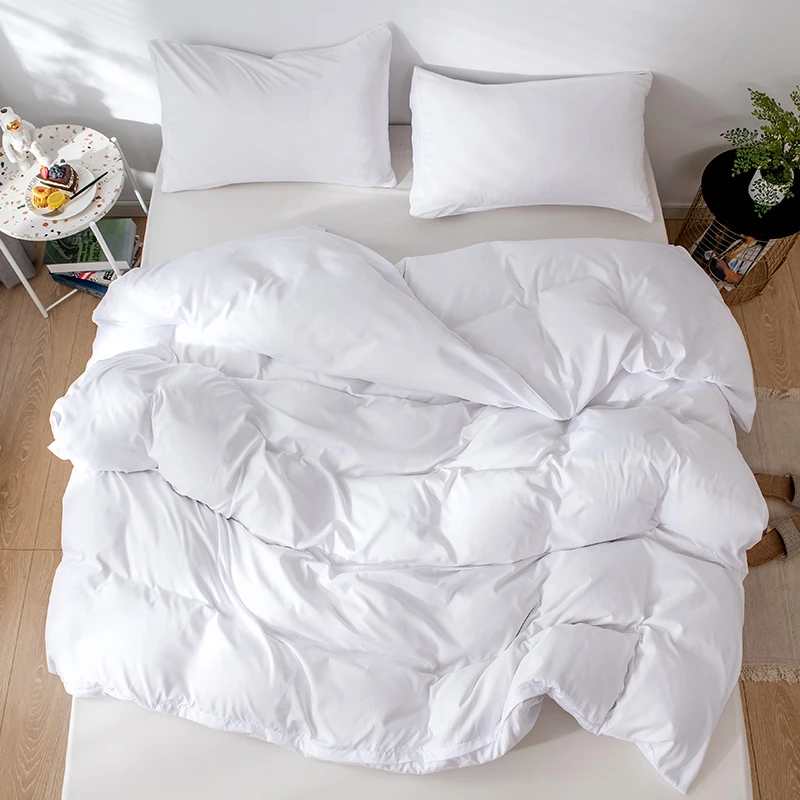 

Sanding Fabric Solid Color Home Textile Bedding Set Soft Comfortable Comforter Cover Pillow Case 2/3pcs Duvet Cover Bedclothes