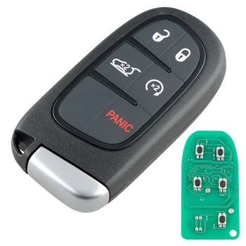 

New 433MHz 5 Buttons Convenient Remote Car Key Fob with 7953M 4A Chip GQ4-54T Car Key for Jeep Renegade 2014 - 2019