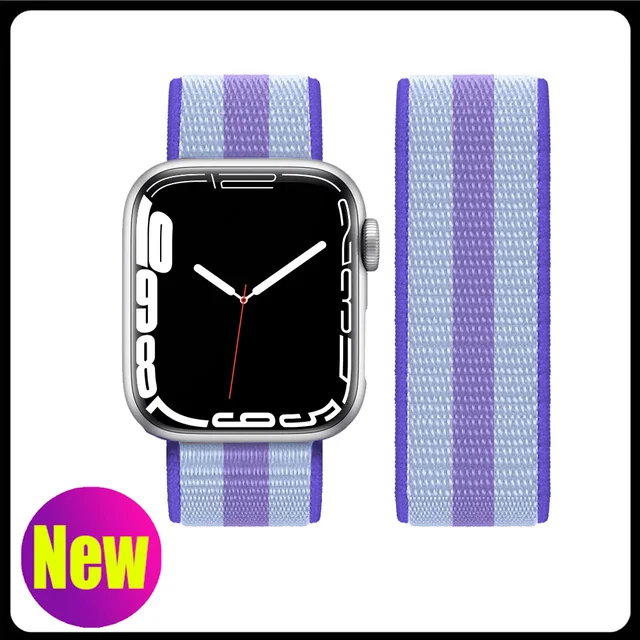 Nylon Strap for Apple Watch Band Series 765 45mm 41mm44mm 40mm  Smartwatch Watchband Belt Sport Bracelet on iWatch 4 3 42mm 38mm 75