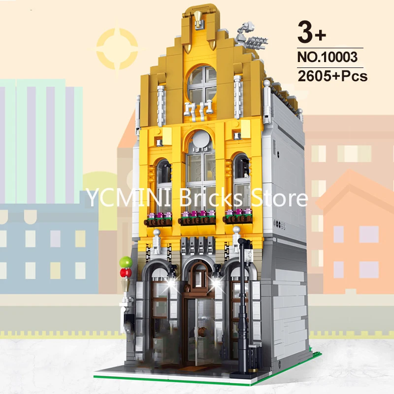 Конструктор Lego 2605 шт. серии вид на улицу креативная модель магазина мороженого