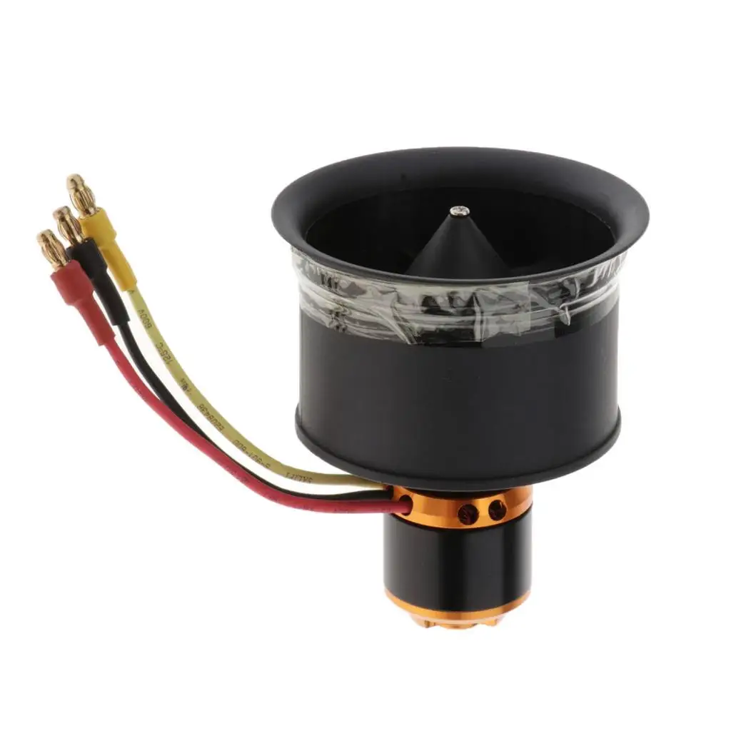 5-Blade 50mm Duct Fan Brushless Motor For RC EDF Jet AirPlane 5-Blade 50mm Duct Fan Brushless Motor For RC EDF Jet AirPlane