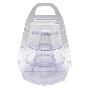 

4 Layers Round Tower Stand Macaroon Display Stand Holder Baby Shower Party Cake Decoration Tool Wedding Decoration