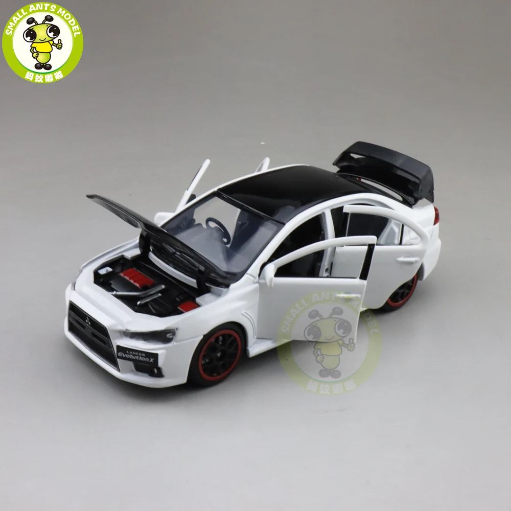 1/32 JACKIEKIM Mitsubishi Lancer EVO X 10 BBS RHD с черной крышей литая модель автомобиля игрушки для детей Подарки для мальчиков девочек