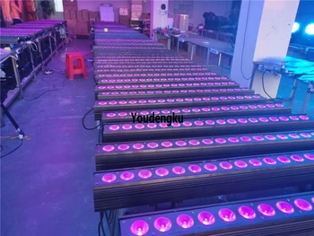 

16 pieces Popular LED wall washer 18x18w rgbwa +uv 6in1 led washer wall linear bar wall washer dmx indoor