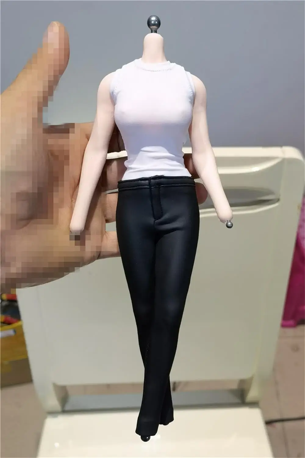 

Сексуальные женские черные эластичные узкие брюки, брюки, рубашка, модель топа для 12-дюймовых Pichen TBL, Женские аксессуары для тела