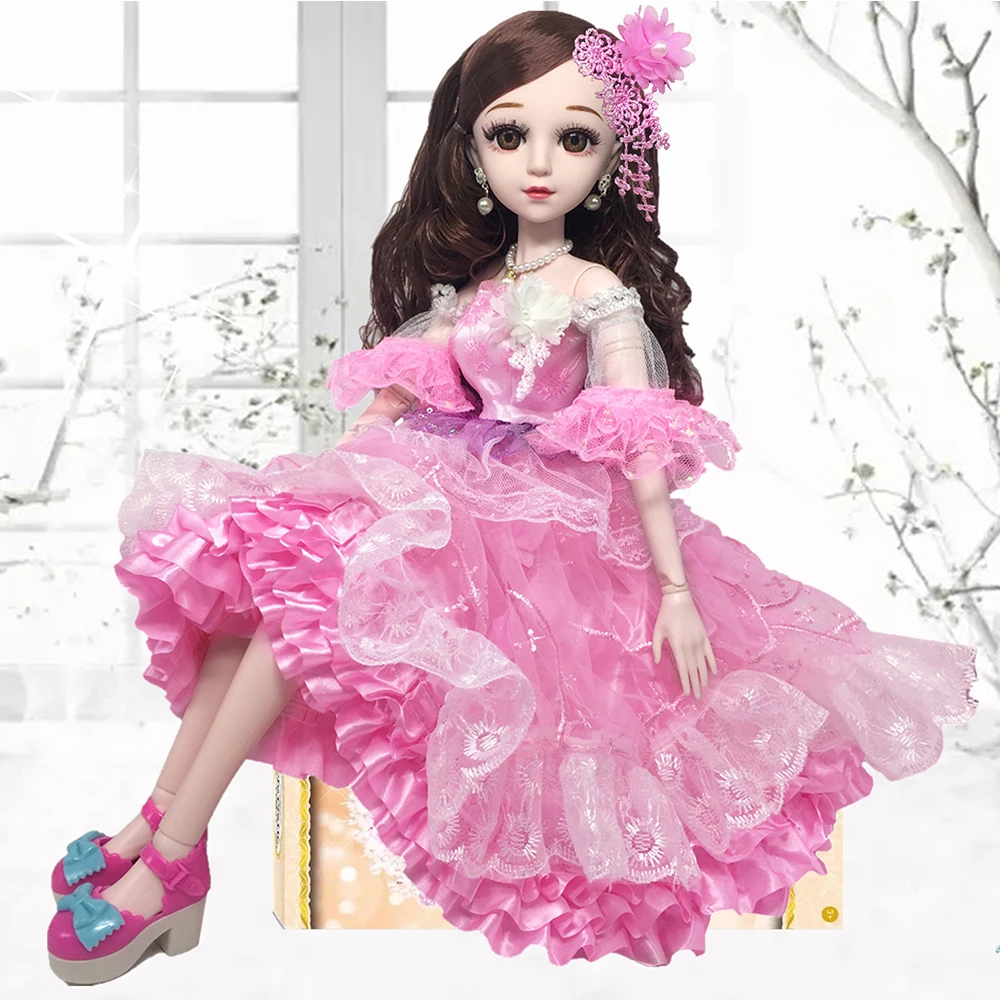 60 см кукольная одежда красивое Кукольное платье для Bjd кукла Мода 1/3 девушка кружева цветок юбка классического фасона аксессуары - Цвет: pink flower skirt