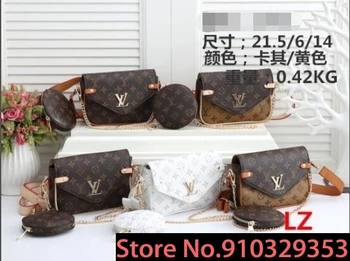 

Luxury Louis Vuitton LV- Leather Handbags Women Bags Designer Brand Women's Shoulder Bags Large Capacity Ladies Hand Bags L453