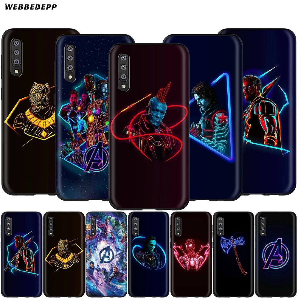

Webbedepp Marvel Avengers Case for Samsung Galaxy A3 A5 A6 Plus A7 A8 A9 J6 M20 A10S A20S A30S A40S A50S