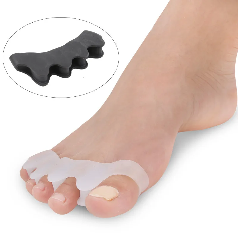 Toe Separator Hallux Valgus Bunion Corrector Orthotics Feet Bone Thumb Adjuster Correction Pedicure Sock Straightener 2 PcsTSLM1