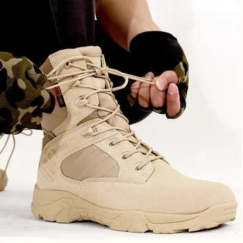 

Winter Boots Combat Boots 2019 Lace-up Pu Leather Ankle Boots Military Boots Warmboots High Top Shoes Plus Size Men Shoes