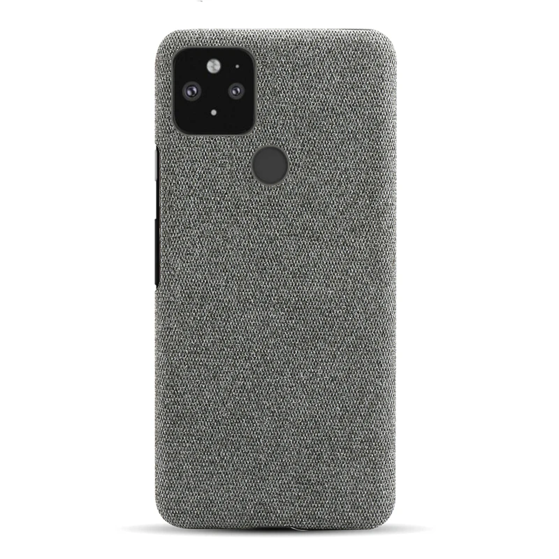 For Google Pixel 4A 5G 4A 4G Case Hard PC Shockproof Woven Textile