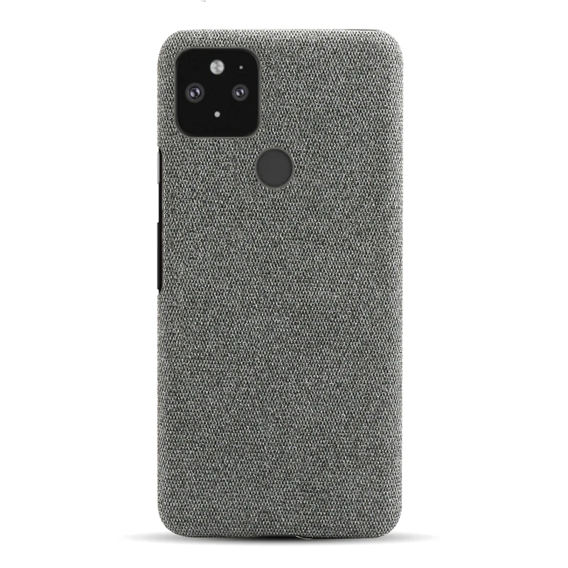 TPU Hybrid Cover For Google Pixel 5 4a 4 XL Shockproof Cloth Fabric Case PC