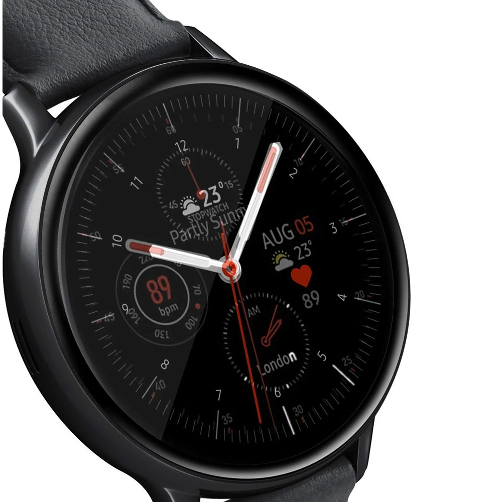 Защита экрана для samsung Galaxy Watch Active 2 44 мм Полное покрытие закаленное стекло пленка для active2 40 мм против царапин крышка