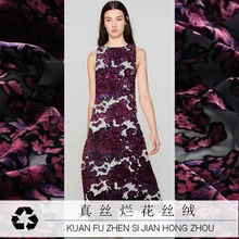 19 осень Новинка 114 см в ширину 8 Momme выгорающая брендовая Коралловая флисовая ткань для женщин Cheongsam модная ткань Diy шитье Распродажа