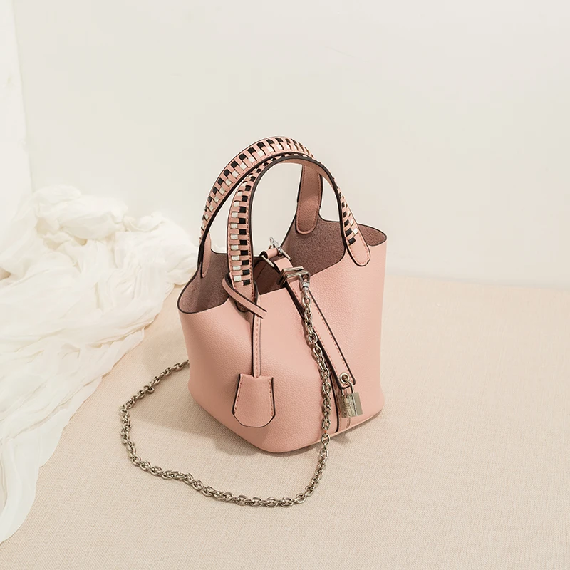 15cm pink Модная женская сумка-мешок, сумка-мессенджер, дизайнерская сумка на плечо, сумка через плечо, сумка-тоут высокого качества из искусственной кожи, композитные сумки - Цвет: 15cm pink